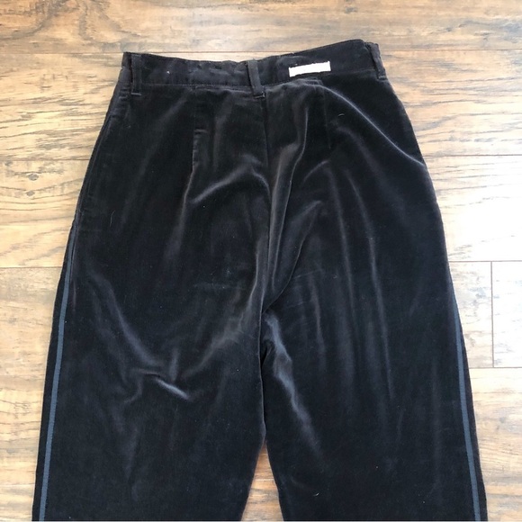vintage • 90s Calvin Klein velvet pants trousers chocolate brown high waist - Picture 9 of 12